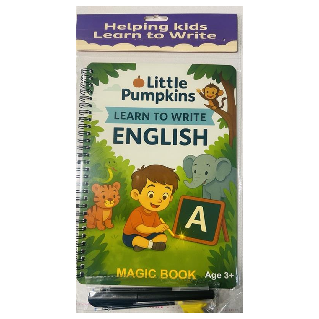 Learn to Write English – Magic Book (Age 3 -8)