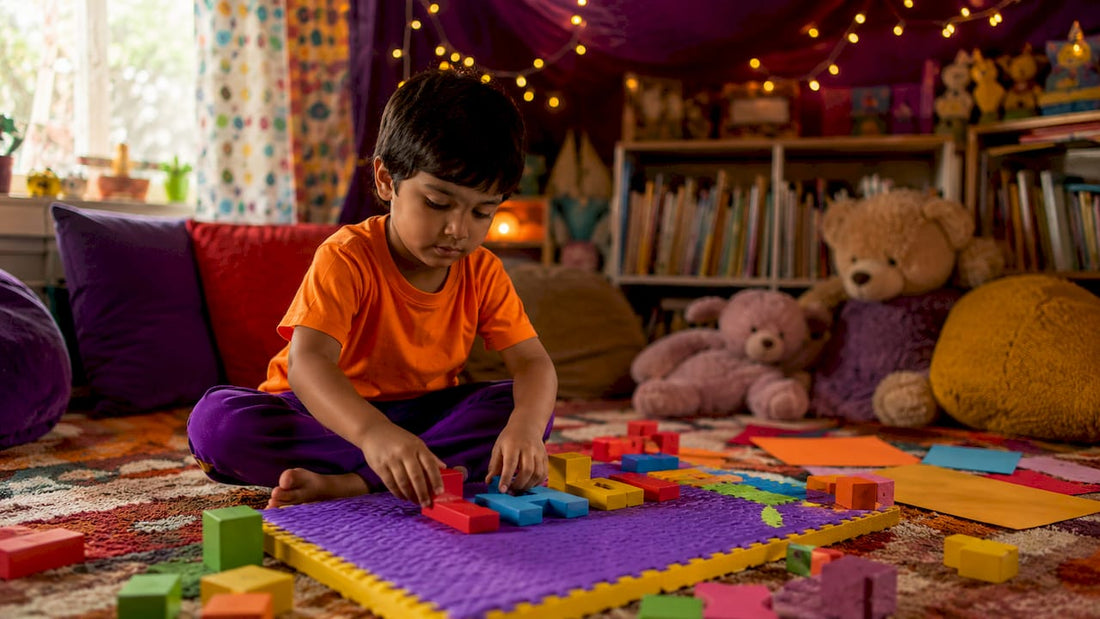 Preschooler molding Play-Doh for writing practice