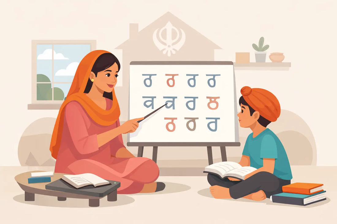 How to Teach Gurmukhi to Children at Home