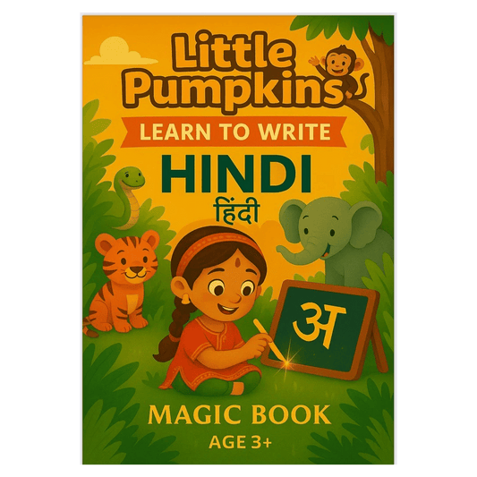 Hindi tracing book supporting relaxed heritage-language practice at home