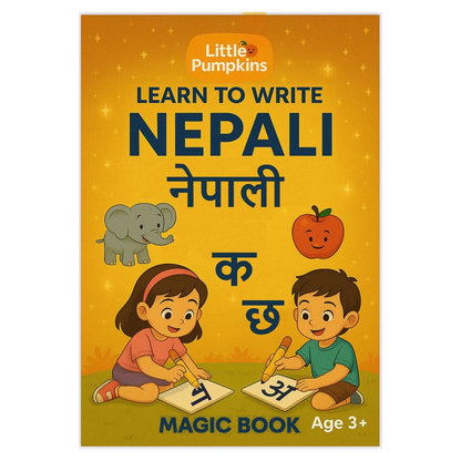 Learn to Write Nepali – Magic Book Age 3+ (Perfect for all ages)
