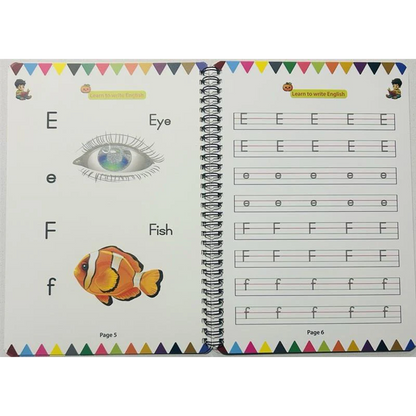 Learn to Write English – Magic Book (Age 3 -8)