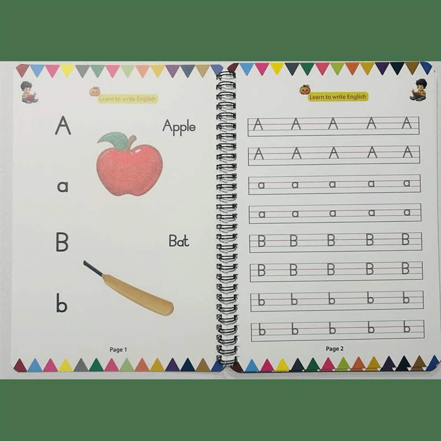 Learn to Write English – Magic Book (Age 3 -8)