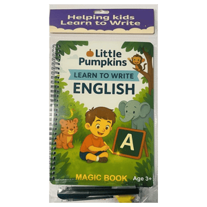 Magic pen and reusable English writing book for preschool and early learners