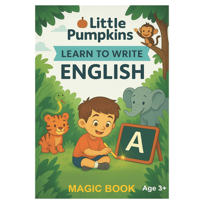 English Magic Ink Tracing Book for Kids | Learn to Write in English | Little Pumpkins