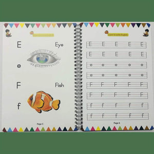 Learn to Write English – Magic Book (Age 3 -8)